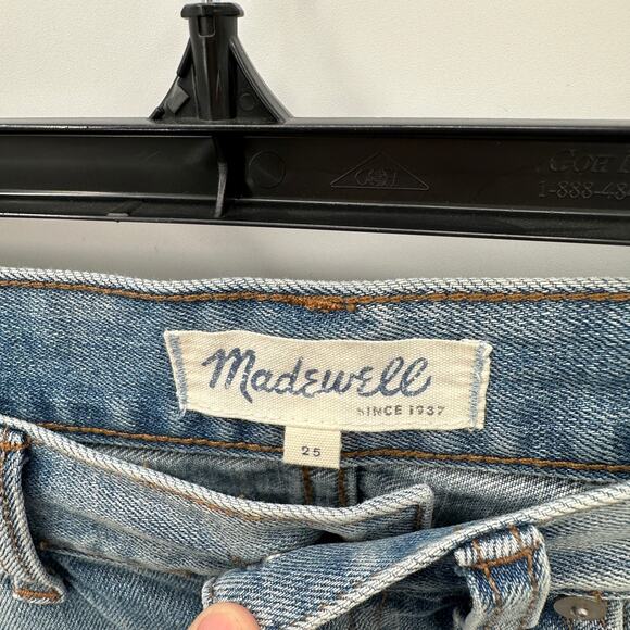 MADEWELL Rolled Boy Denim Shorts with Paint Splatter C1738 // 25 - Picture 6 of 11